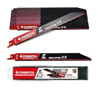 50 Pack,9 inch,14/18 TPI,Reciprocating Saw Blade Set,M42 Teeth with Cobalt Bi-Metal Blades, for Automatic Dismantling Sawzall Blades for 1/16-5/16 Medium Metals