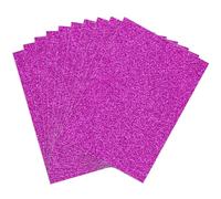50-Pack A4 Hot Pink Glitter Card 350gsm by Blitz Craft, Extra Thick Double Sided Non Shed Glitter Cardstock for Cricut, Cake Toppers, Scrapbooking, Wedding Invitations & DIY Craft Paper Projects