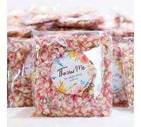 50 Pack Biodegradable Real Flower Petals Confetti, Natural Wedding Confetti Decor with Jasmine & Pink Dried Flower Petals, The Send Off Ideas, Flower Girls Basket, Party Romantic Gifts