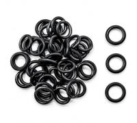 50-Pack Black EPDM Rubber O-Ring Seals, 16×11×2.5mm Replacement Gaskets Compatible with Gardena Garden Irrigation Water Connection Fittings