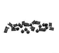 50-Pack Black Nylon Push Pin Clips for Car Body Trim - 6mm Hole Diameter Plastic Rivets for Mudguard, Bumper, Splash Shield, Grille & Retainer (