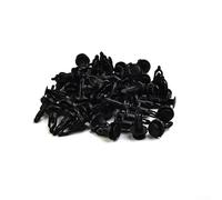 50-Pack Black Plastic Push Pin Retainer Clips for Car Door Trim, & Bumper Panels - 9mm Automotive Fasteners Compatible with,