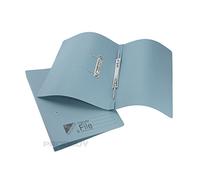 [50 Pack] Blue Foolscap Transfer Spring Files 285gsm 32mm Capacity