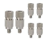 50 Pack Brass ist Nozzle Replacement Nozzle for Outdoor Cooling System, Atomization System Head Sprayer 0.1-0.8mm (0.0039-0.031 in) Orifice, high Pressure Three-Section Spray Head 0.1mm