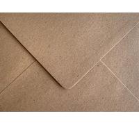 50 Pack C6/A6 Kraft Envelopes 114mm x 162mm Gummed 110gsm Natural Brown Fleck