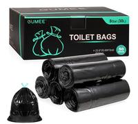 50 Pack Camping Toilet Bags, 8 Gallon Portable Toilet Bags