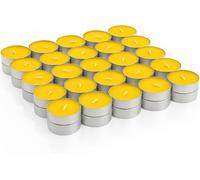 50 Pack Citronella Tealight Candles - Scented Tea Lights for Indoor & Outdoor Use, Garden, Patio, BBQ, Camping, Parties & Summer Evenings, Long Burning Tealights