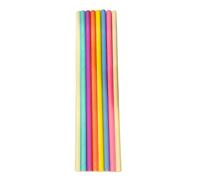 50-Pack Colorful Paper Straight Straws - Disposable and Durable Drinking Straws for Smoothies, Milkshakes, Slushies - Multicolor Paper Straws for Cold Drinks, Parties, Events, Cafes, and Daily Use
