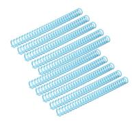 50 Pack Comb Binding Spines, 30 Ring Plastic Binder Combs for A4 Paper, Easy to Open and Close for Adding Pages for Office and School Use (Transparent Blue, 3/4 Inch (150 Sheet Capacity))