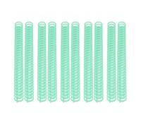 50 Pack Comb Binding Spines, 30 Ring Plastic Binder Combs for A4 Paper, Easy to Open and Close for Adding Pages for Office and School Use (Green, 3/4 Inch (150 Sheet Capacity))
