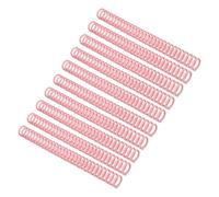 50 Pack Comb Binding Spines, 30 Ring Plastic Binder Combs for A4 Paper, Easy to Open and Close for Adding Pages for Office and School Use (Rouge Powder, 3/4 Inch (150 Sheet Capacity))