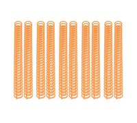 50 Pack Comb Binding Spines, 30 Ring Plastic Binder Combs for A4 Paper, Easy to Open and Close for Adding Pages for Office and School Use (Orange, 3/4 Inch (150 Sheet Capacity))