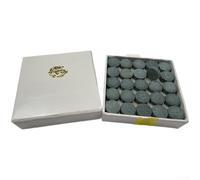 50 Pack Cowhide Billiard Cue Tips for Snooker Pool 9mm to 13mm