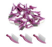 50 Pack Dental Sectional Matrix Wedges - Teeth Restoration Contouring Wedges and Metal Matrices for Molar and Premolar Procedures, Orthodontic Tools Kit (Purple)
