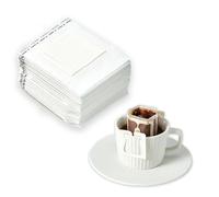 50 Pack Disposable Drip Coffee Filter Bags-Portable Hanging Ear Single Serve Coffee Bags for Travel, Camping, and Home Office