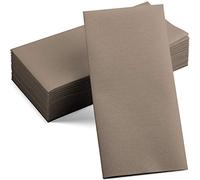 50-Pack Disposable Linen-Feel Beige Napkins, 12" x 17" Cloth-Like Paper Dinner Napkins For Wedding, Bathroom, Party Or Event