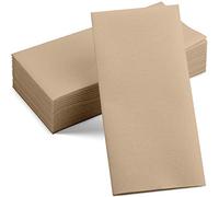 50-Pack Disposable Linen-Feel Wood Napkins, 12" x 17" Cloth-Like Paper Dinner Napkins For Wedding, Bathroom, Party Or Event