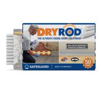 (50 pack) Dryrod Damp Proofing Rods - BBA-Approved Rising Damp Wall Treatment, Stronger than DPC injection creams