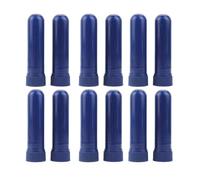 50 Pack Essential Oil Blank Nasal Inhaler Tubes Refillable Nasal Inhaler Blanks with Unscented Wicks（Darkblue）