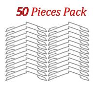 50 Pack Fence Panel Clips Anti Rattle Stainless Steel Grips Wedges For Fences