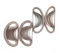 50-Pack Finger Sanding Belts 330x10mm 60-120 Grit | for premium open coat design, anti-clog coating, long-lasting performance, 330x10mm size, professional grade