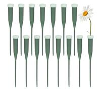 50-Pack Floral Water Tubes - Plastic Stem Vials with Rubber Caps, Leak-Proof for Flower Arrangements, Bouquet Preservation & Florist Supplies 14.5cm/5.7"