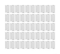 50 Pack Galvanized Steel Nail Plate for Wood Studs, 1.5 x 2.5 Inch Cable and Wire Protector Guard with Heat and Resistance