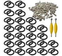 50-Pack GI Joe O-Rings+ 100 Screws + 2 Spanners,Fits for Premium 3.75" Action Figure Repair Kit | Replacement Parts for Vintage Toy Joints & Waistbands | DIY Fix Accessories for Collectors