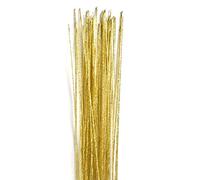 50 Pack Gold Metallic Florist Wire