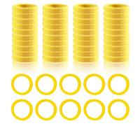 50 Pack Hair Bands for Women,Thick Bobbles Elastic Ties No Damage Hairbands Soft Rubber Band Elastics Ponytail Scrunchies Accessories Small Thin Strong Durable Bobble,for School Girls Kids (Yellow)