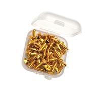 50 Pack High-Strength Bass Pickguard Mounting Screws Anti-Loosening Threads Alloy for Secure Guitar Hardware Bulk Replacement Bass Screws