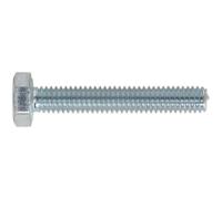 50 PACK HT Setscrew - M4 x 25mm - Grade 8.8 Zinc - Fully Threaded - DIN 933
