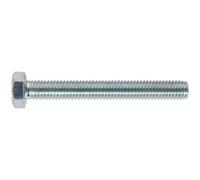 50 PACK HT Setscrew - M5 x 40mm - Grade 8.8 Zinc - Fully Threaded - DIN 933