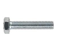 50 PACK HT Setscrew - M6 x 30mm - Grade 8.8 Zinc - Fully Threaded - DIN 933