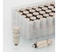 50-Pack isting Nozzle,High Pressure Brass Nickel Plated isting Nozzle for Outdoor Cooling ist Syste,10/24 UNC Stainless Steel Nozzles Stainless Steel-3 Sections 0.1 Hole Diaeter