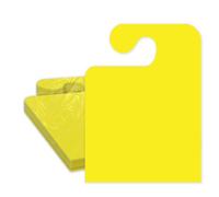 50 Pack Jumbo Car Dealer Blank Hanger Mirror Hang Tags You Choose Color (Yellow) neon