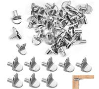 50-Pack L-Shaped Shelf Brackets for Enhanced Storage Stability and Durability