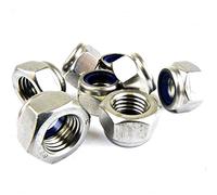 50 PACK M10/10mm A4 MARINE GRADE STAINLESS NYLOC LOCK NUTS LOCKNUT DIN 985