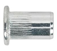 50 PACK M4 x 0.7mm SPLINED Threaded Insert Rivet Nuts - Standard Flange Head