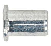 50 PACK M6 x 1mm REGULAR Threaded Insert Rivet Nuts - Standard Flange Head