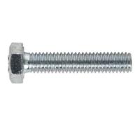 50 PACK HT Setscrew - M6 x 30mm - Grade 8.8 Zinc - Fully Threaded - DIN 933