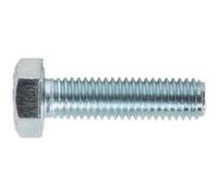 50 Pack M8 X 30mm Zinc Setscrews - Grade 8.8 Fully Threaded Din 933