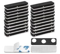 50 Pack Magnetic Name Tag Holders Reusable Magnetic ID Badge Holders for Securely Attaching ID Badges Name Tags and Accessories with 3 Neodymium Magnets and Adhesive Backing for Uniform Jackets (50)