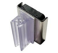 50 Pack Magnetic Upright Gripper Hinged Sign Holders for Warehouse and Retail Displays, Holds Vertical Aisle Markers Up To 0.08" Thick on Racks, Gondola Shelves Freezer Cases, 1" Long by 1/2" Wide