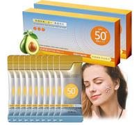 50 Pack Mini Sunscreen Travel Size SPF 50+, Sachets, Ultra Light UV Protetion, Waterproof & Long Lasting Mini Sun Cream Sunscreen for Face and Body, Non-Greasy 50g (2)