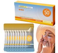 50 Pack Mini Sunscreen Travel Size SPF 50+, Ultra Light UV Pro-tetion sun cream, Long Lasting Sweat Resistant & Waterproof Sun Cream, Lightweight&Non-Greasy for Face and Body (1pcs)