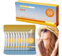 50 Pack Mini Sunscreen Travel Size SPF 50+, Ultra Light UV Protetions Mini Sun Cream, Mini Sunscreen Travel Waterproof Sunscreens Especially For Athletes, Sweat-Resistant & Extra Waterproof (1)