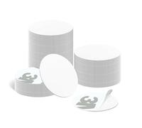 50 Pack NFC Tags NTAG215 - Rewritable NFC Stickers with Adhesive Backing, Compatible with Android & iOS | White Round NFC Cards for Smart Home, Business Cards, Gaming