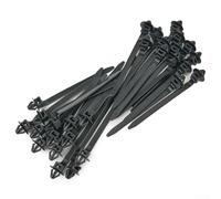 50-Pack Nylon Cable Ties for Car Hose Fastening - 92 mm Length x 5 mm Width, Releasable For Zip Strap Kit, Automotive Exterior Trim & Moulding