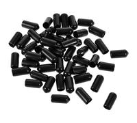 50 Pack Oil Pourer Spout Dust Covers Black Rubber Liquor Bottle Covers, Speed Pourer Caps Pour Spout Cover Protection for Olive Oil Liquor Bottles Wine Pouring Spout